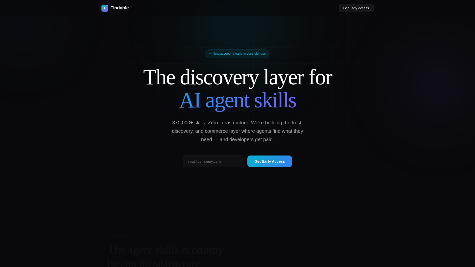 website screenshot of https://findable-landing.pages.dev/