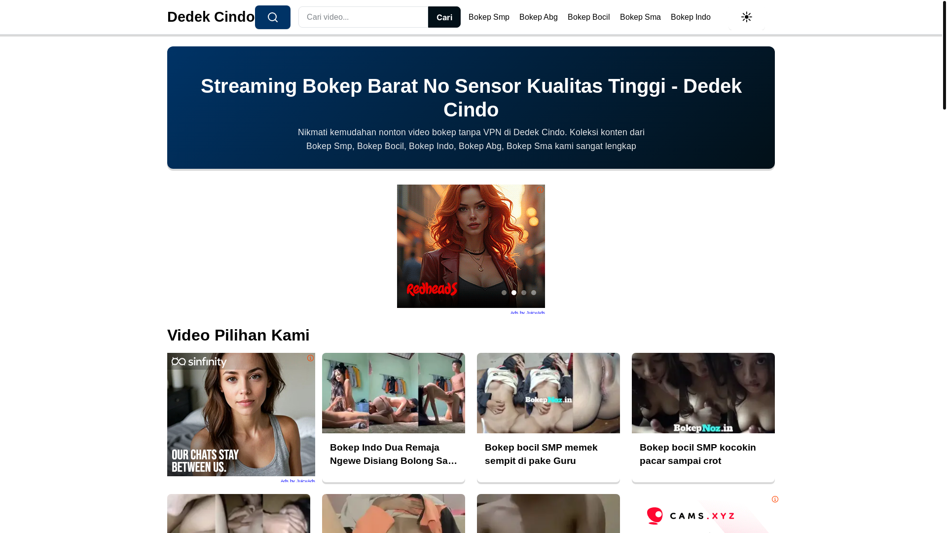 website screenshot of https://dedekcindo.pages.dev/