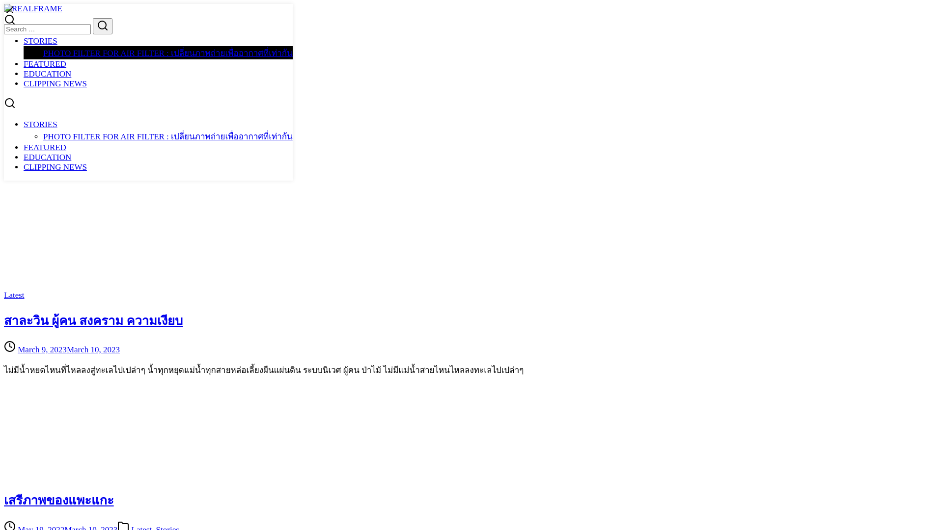 website screenshot of https://realframe.org/