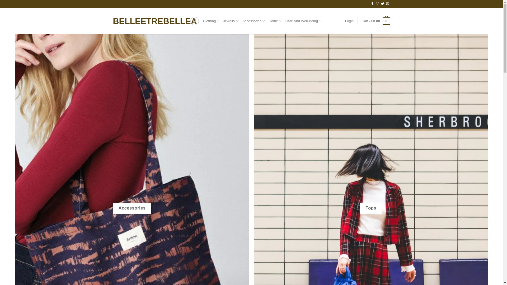 website screenshot of https://belleetrebellea.com/
