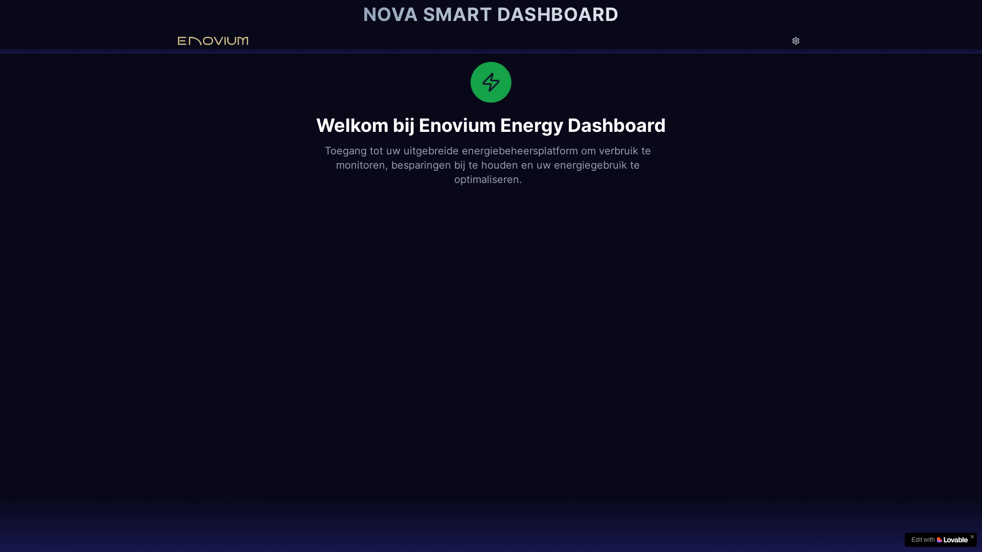 website screenshot of https://novadashboarding.org/