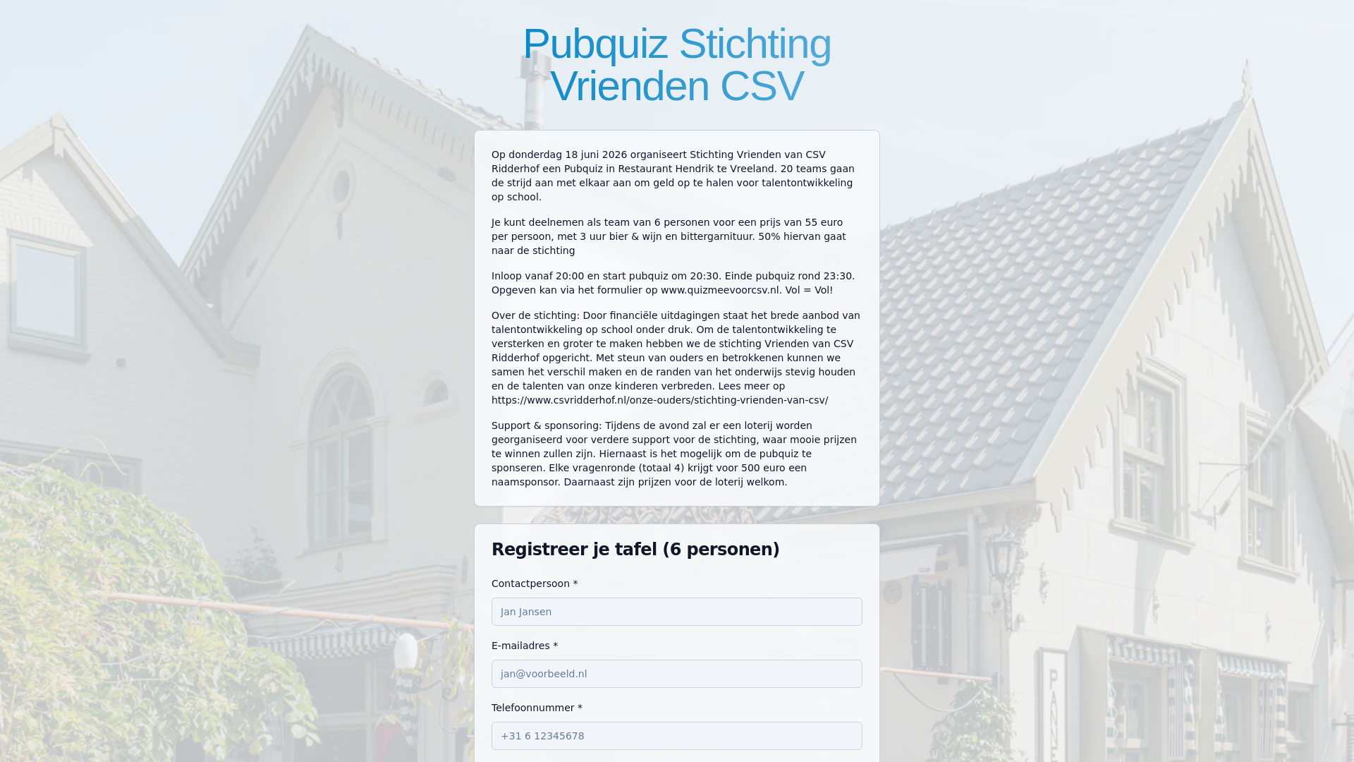 website screenshot of https://quizmeevoorcsv.nl/