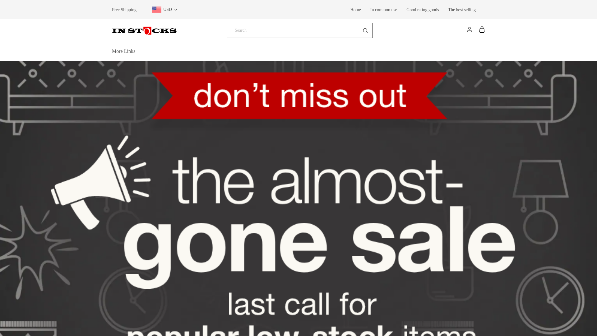 website screenshot of https://dustinmarion.shop/