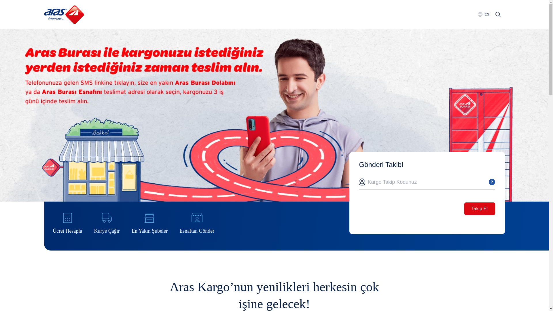 website screenshot of https://arazkargtakibi.com/
