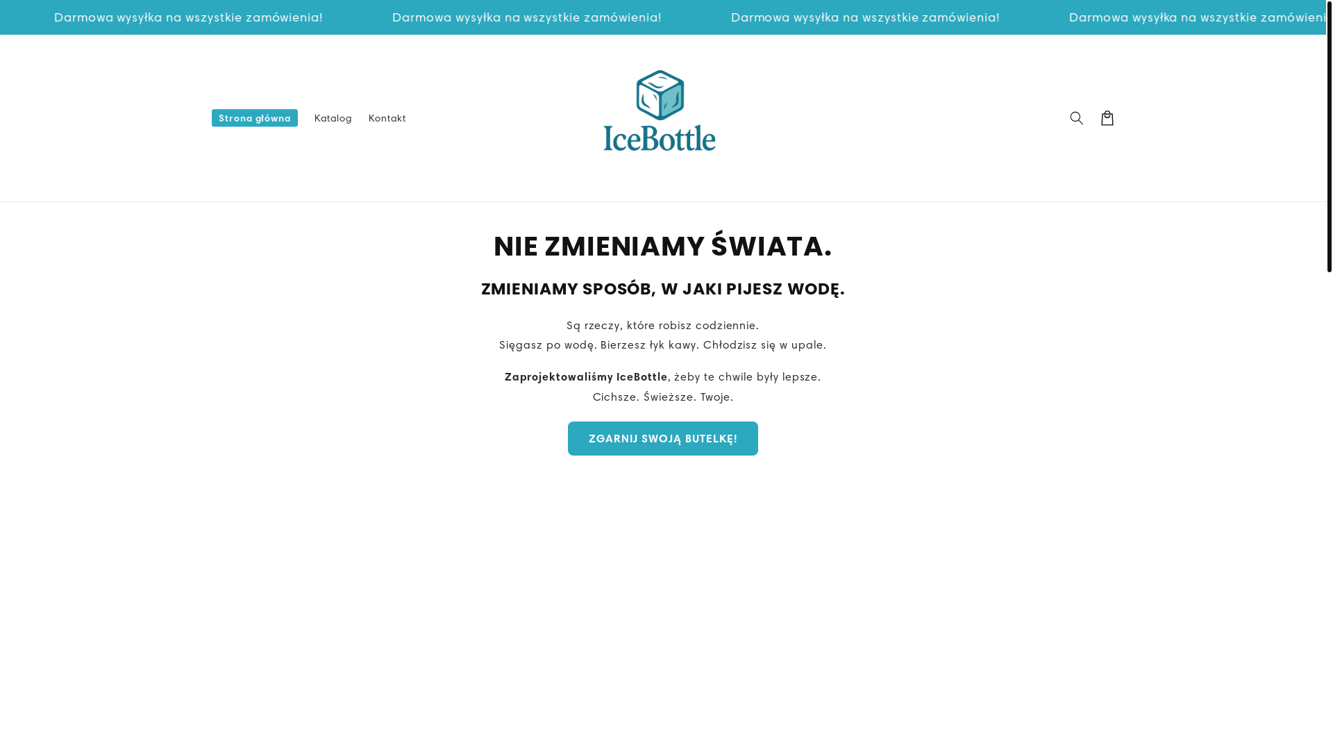 website screenshot of https://icebottle.pl/