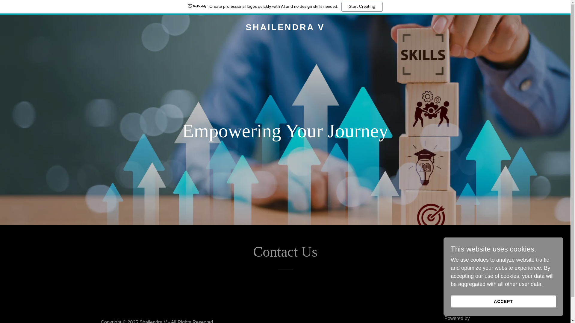 website screenshot of https://shailendrav.com/