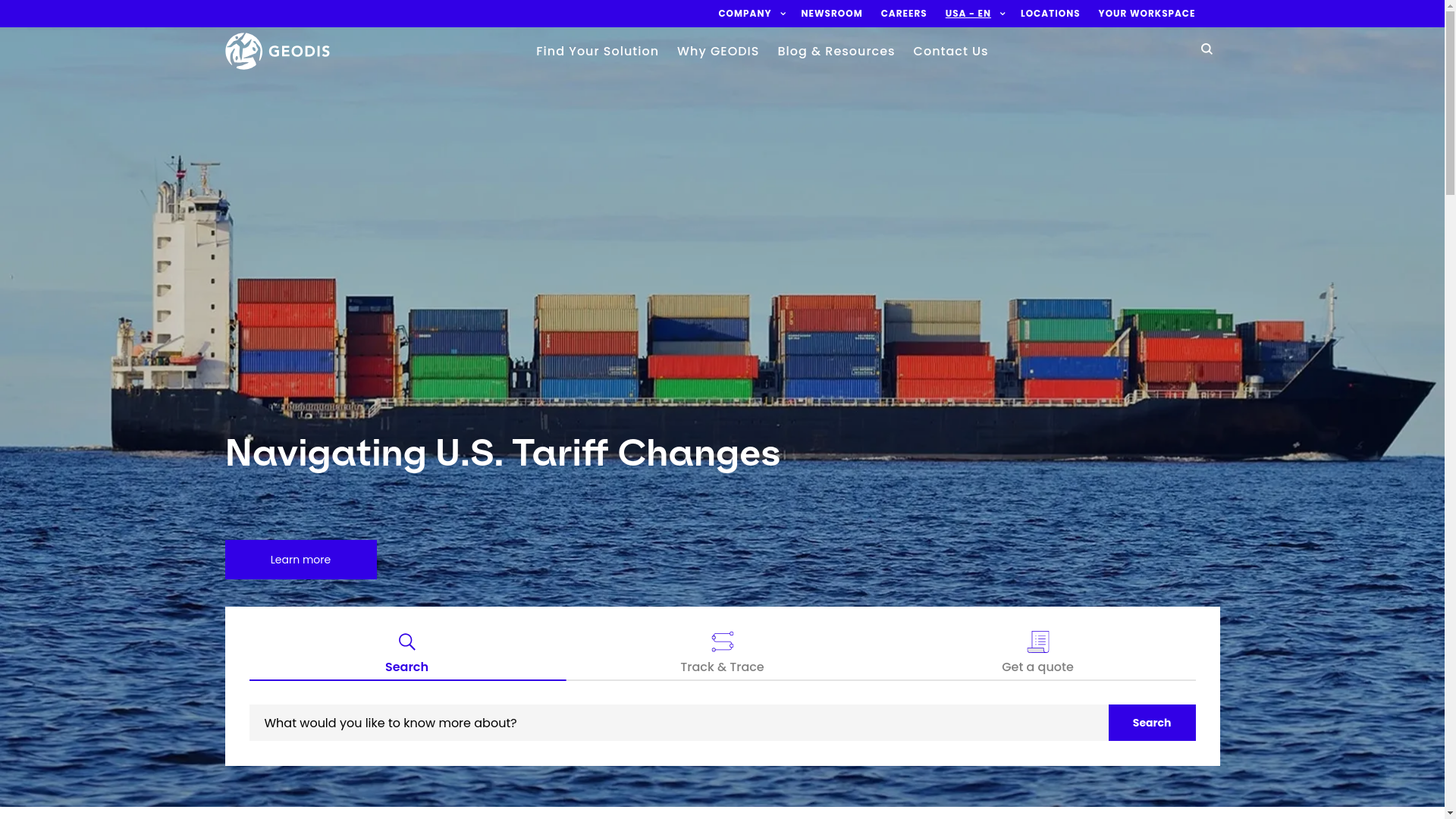 website screenshot of https://lookgeodis.com/