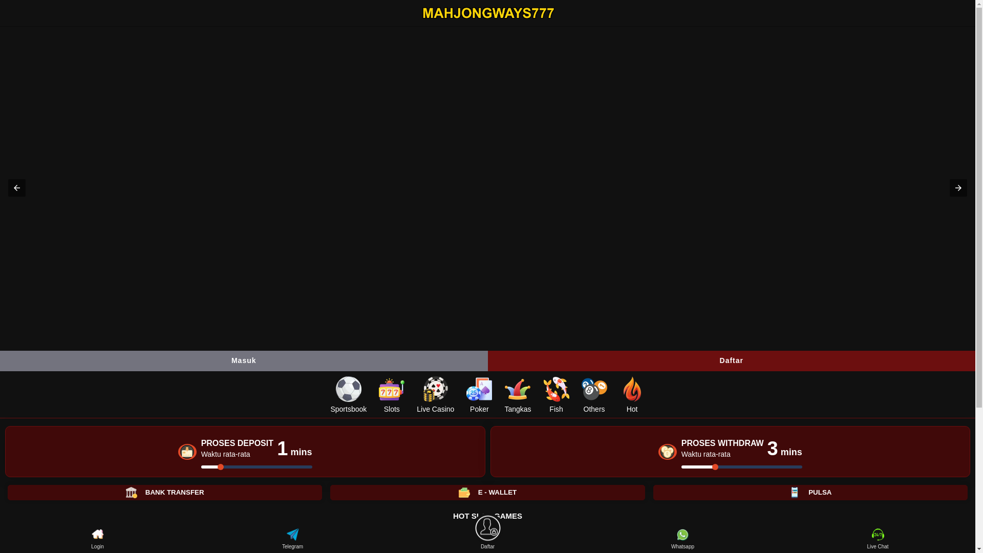 website screenshot of https://mahjongways777.net/