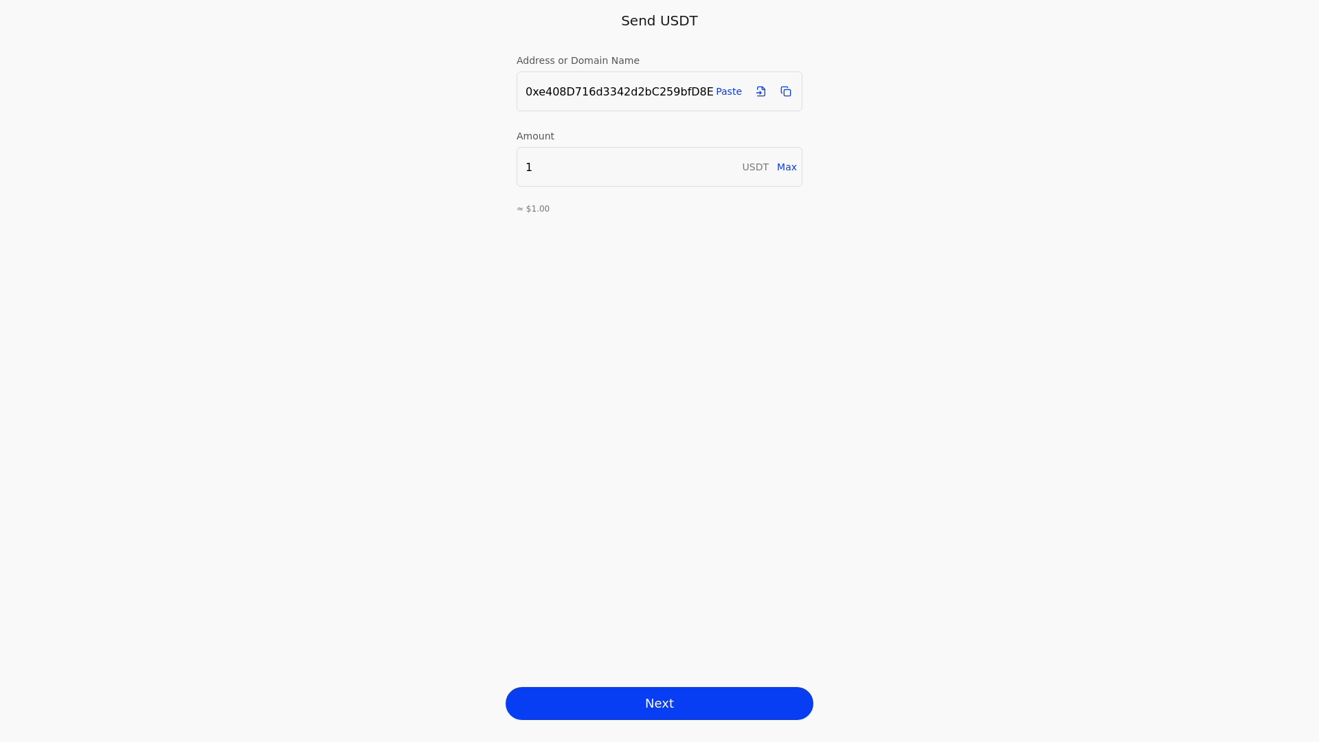 website screenshot of https://send-bnb.co/