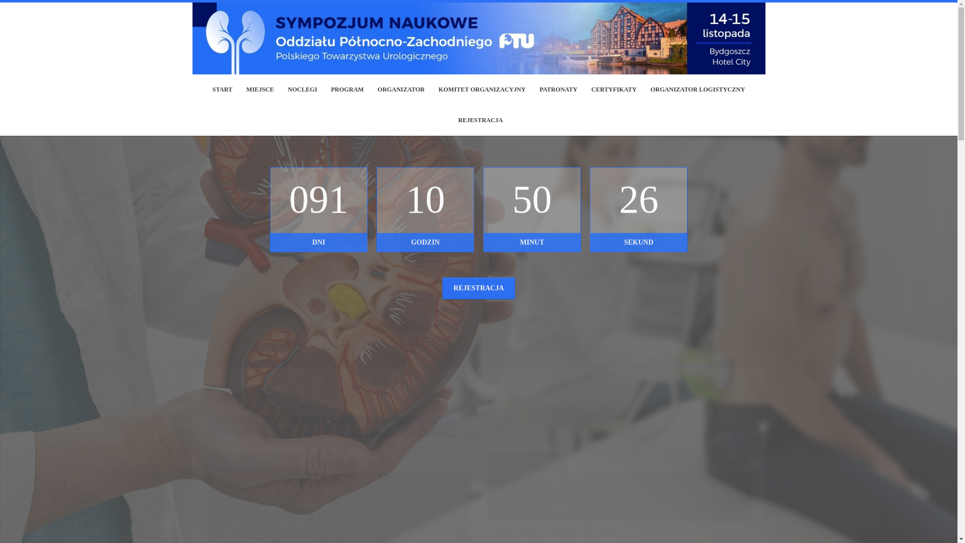 website screenshot of https://sympozjumurologiczne.pl/