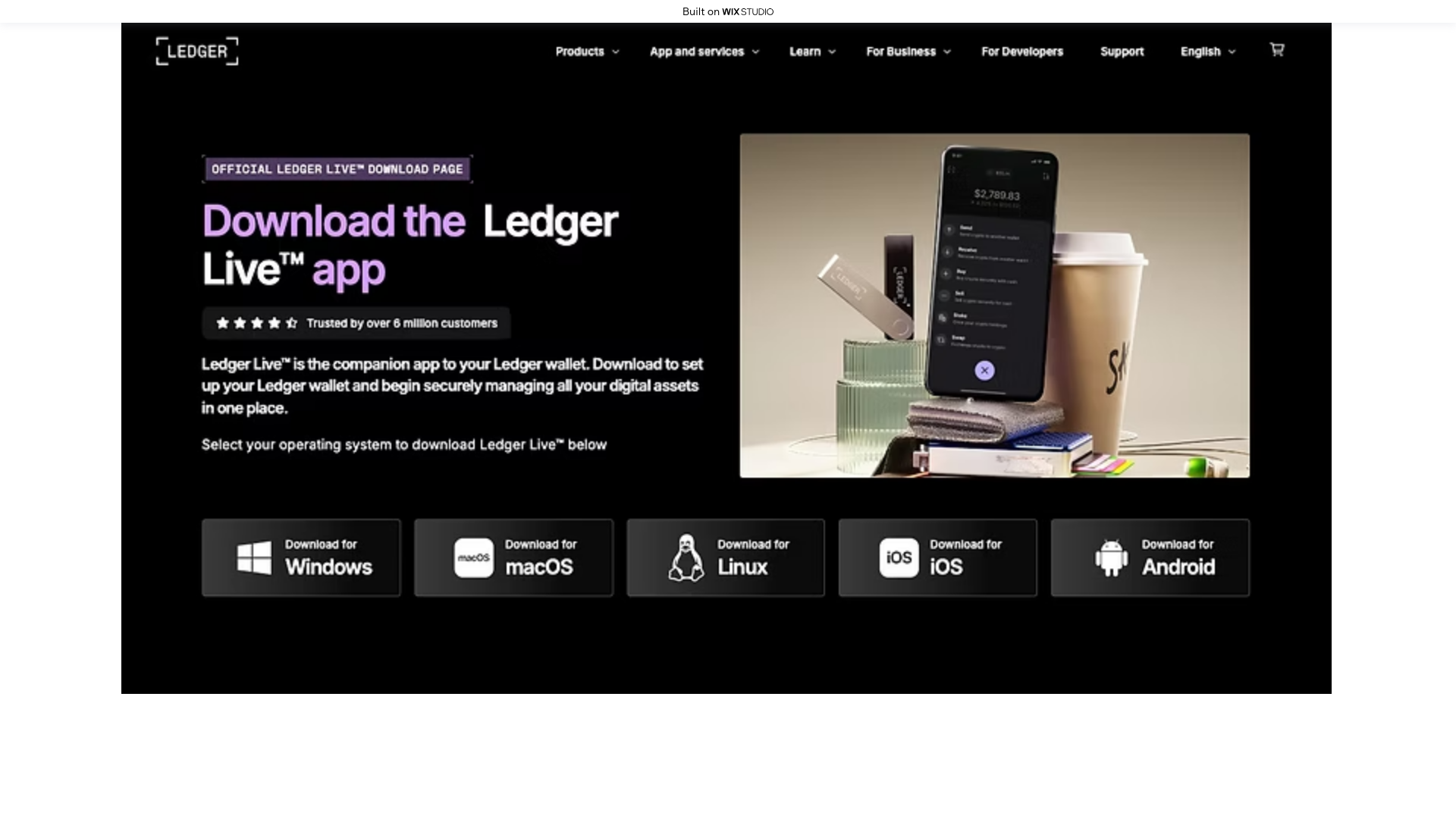 website screenshot of https://liveusdesktop.wixstudio.com/us-en
