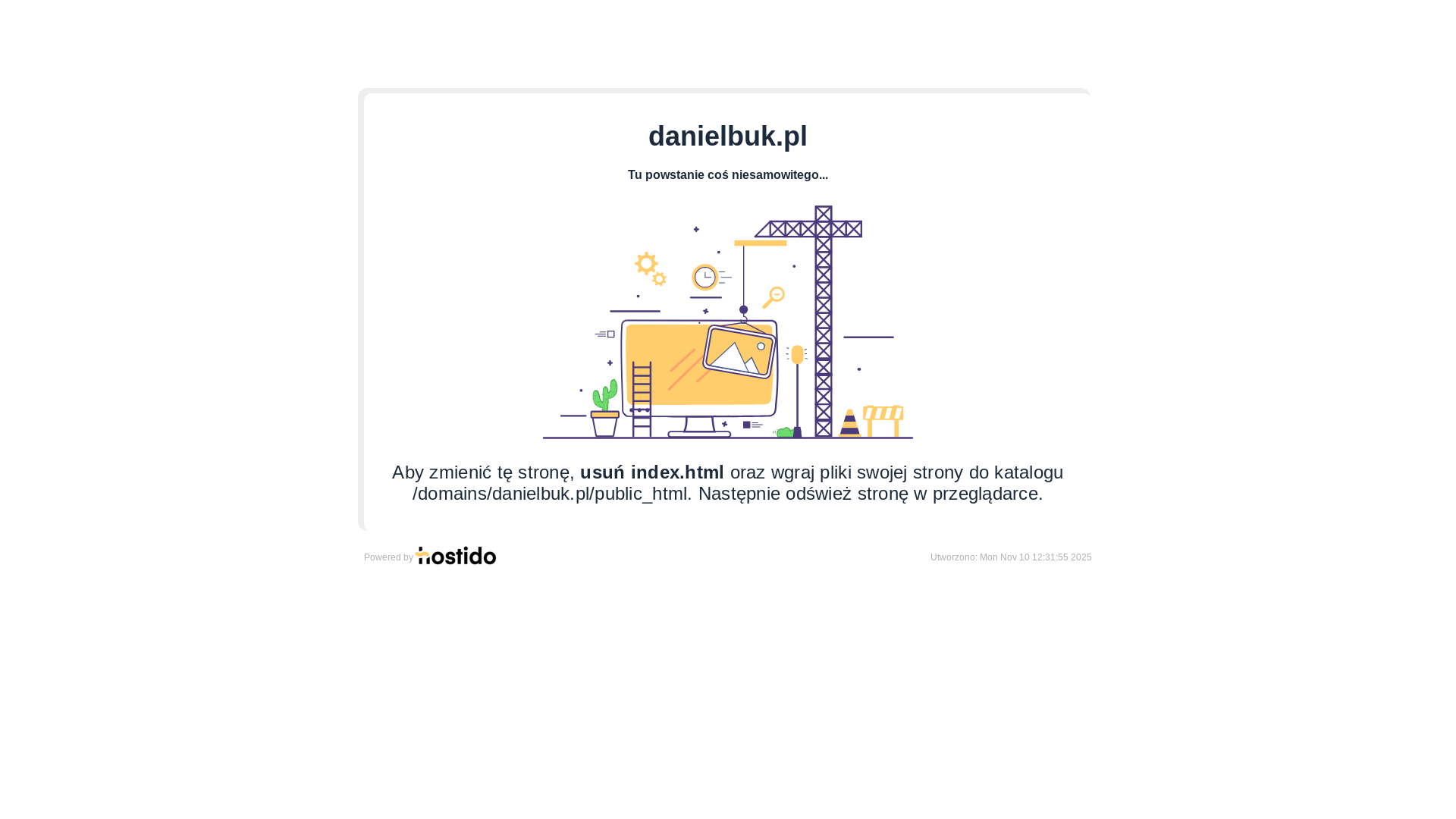 website screenshot of https://danielbuk.pl/