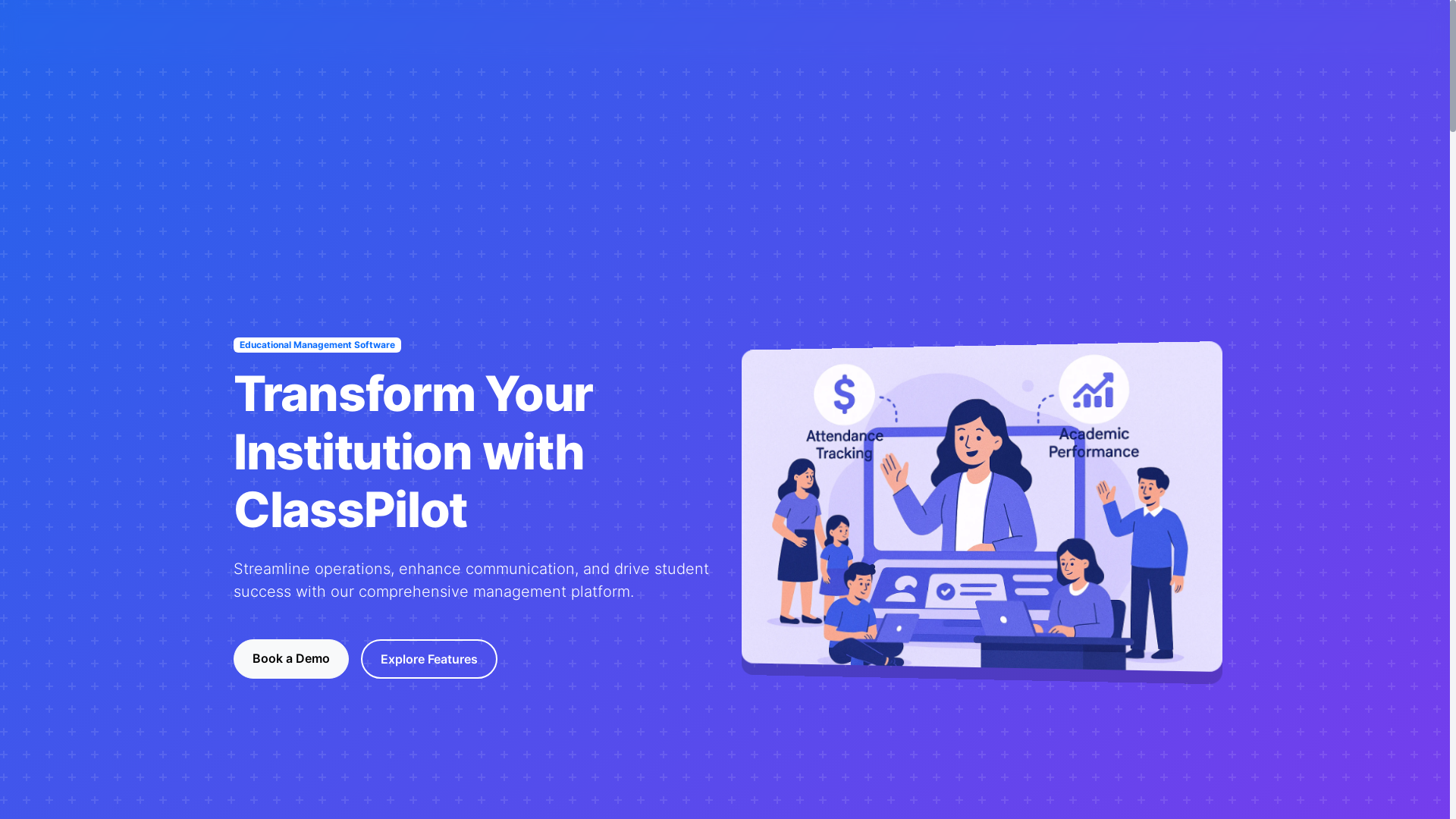 website screenshot of https://classpilot.in/