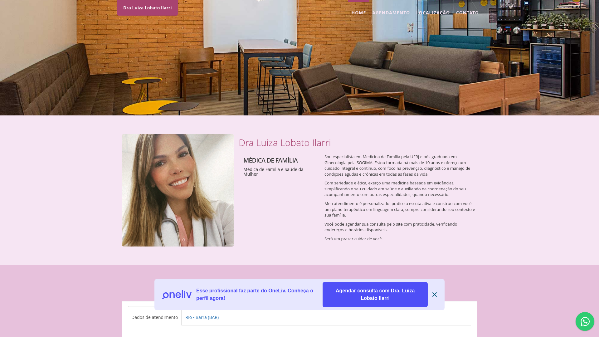 website screenshot of https://draluizalobato.com.br/