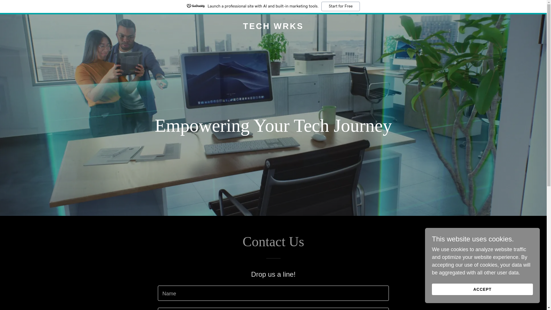 website screenshot of https://techwrks.net/