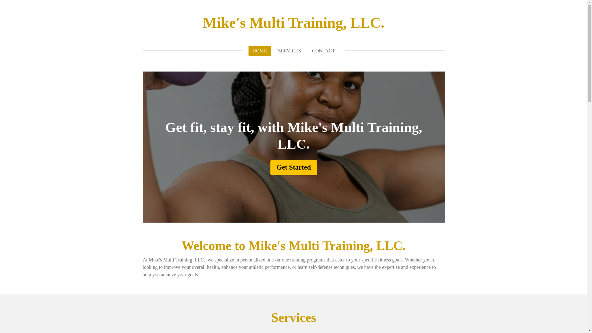 website screenshot of https://mikesmultitrainingllc.com/
