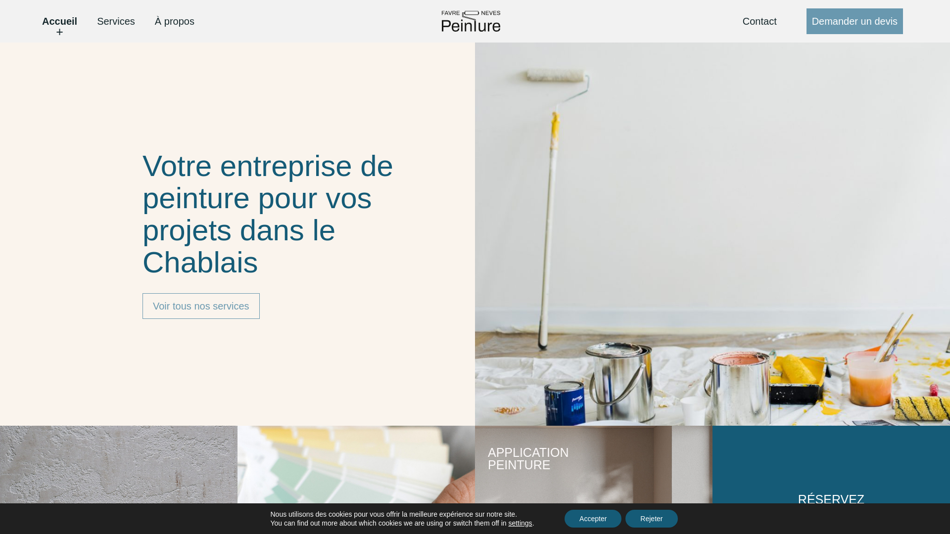website screenshot of https://favre-neves.fr