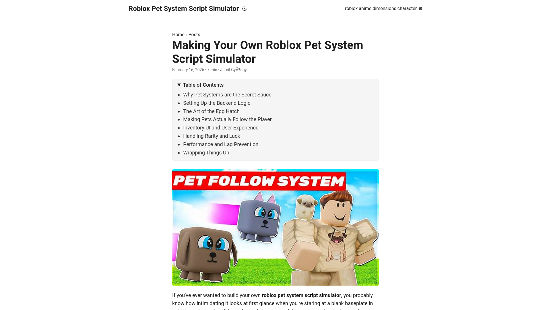 website screenshot of https://roblox-pet-system-script-simulator.pages.dev/