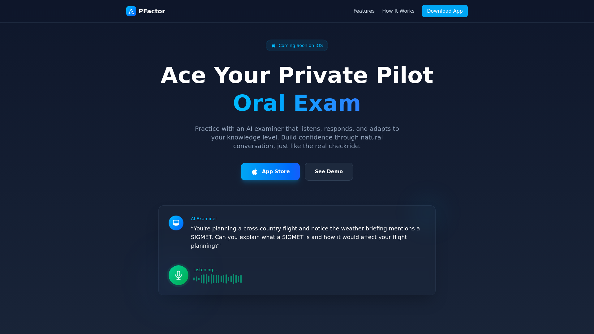 website screenshot of https://pfactor.app/