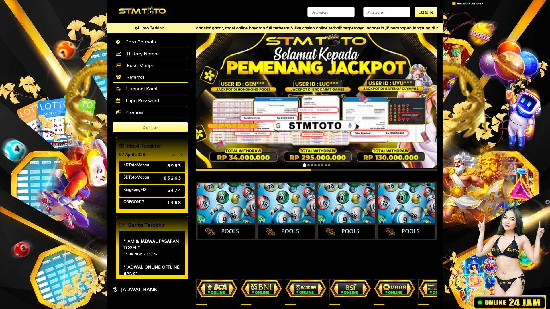 website screenshot of https://stmtotokus.com/