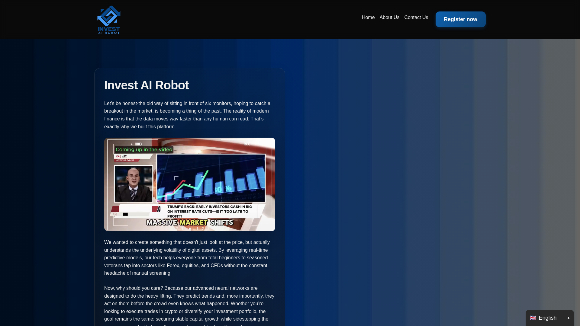 website screenshot of https://investairobot.org/