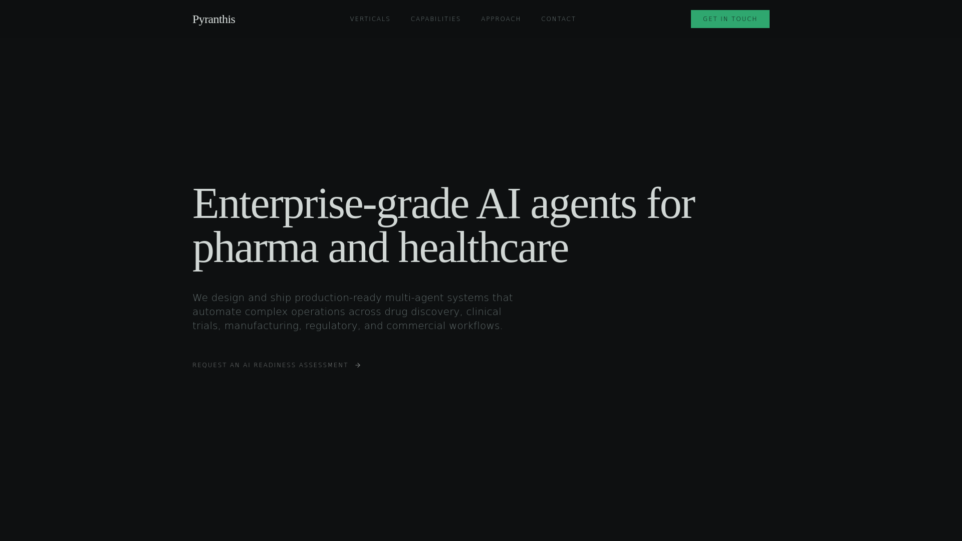 website screenshot of https://pyranthis.pages.dev/