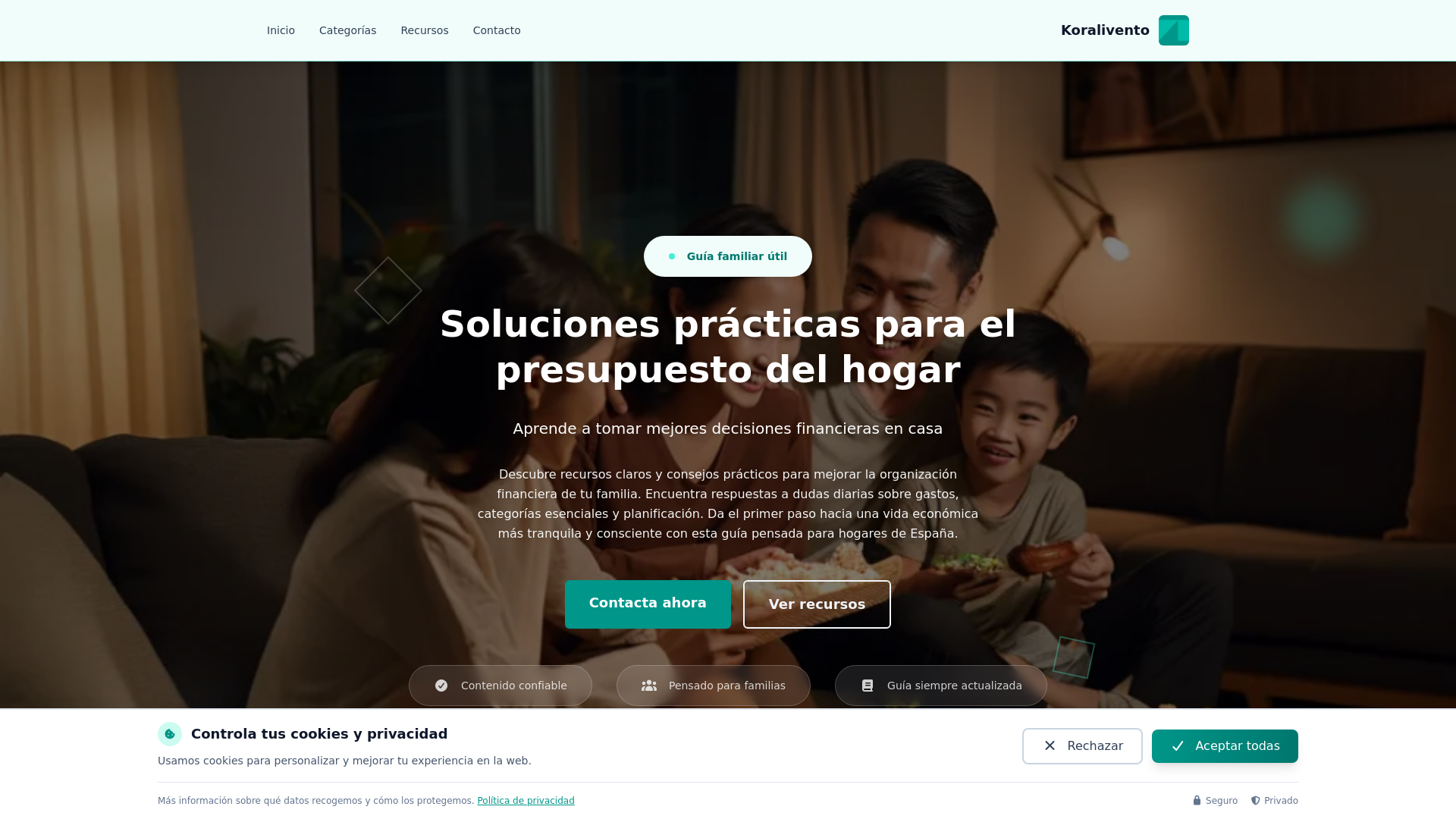 website screenshot of https://koralivento.sbs/