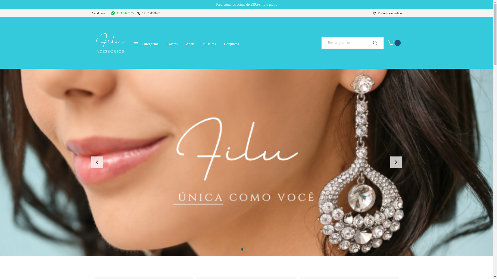 website screenshot of https://filuacessorios.com.br/