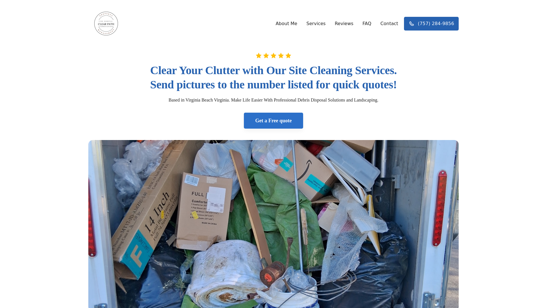 website screenshot of https://clearpath-va.com/