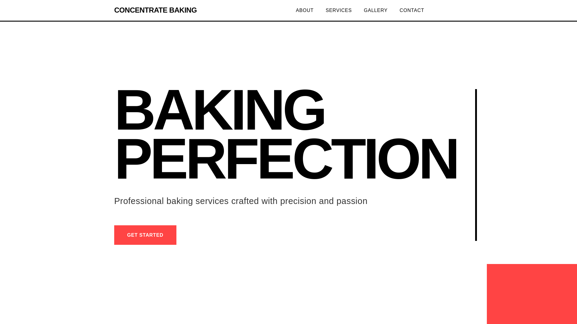 website screenshot of https://concentratebaking.shop