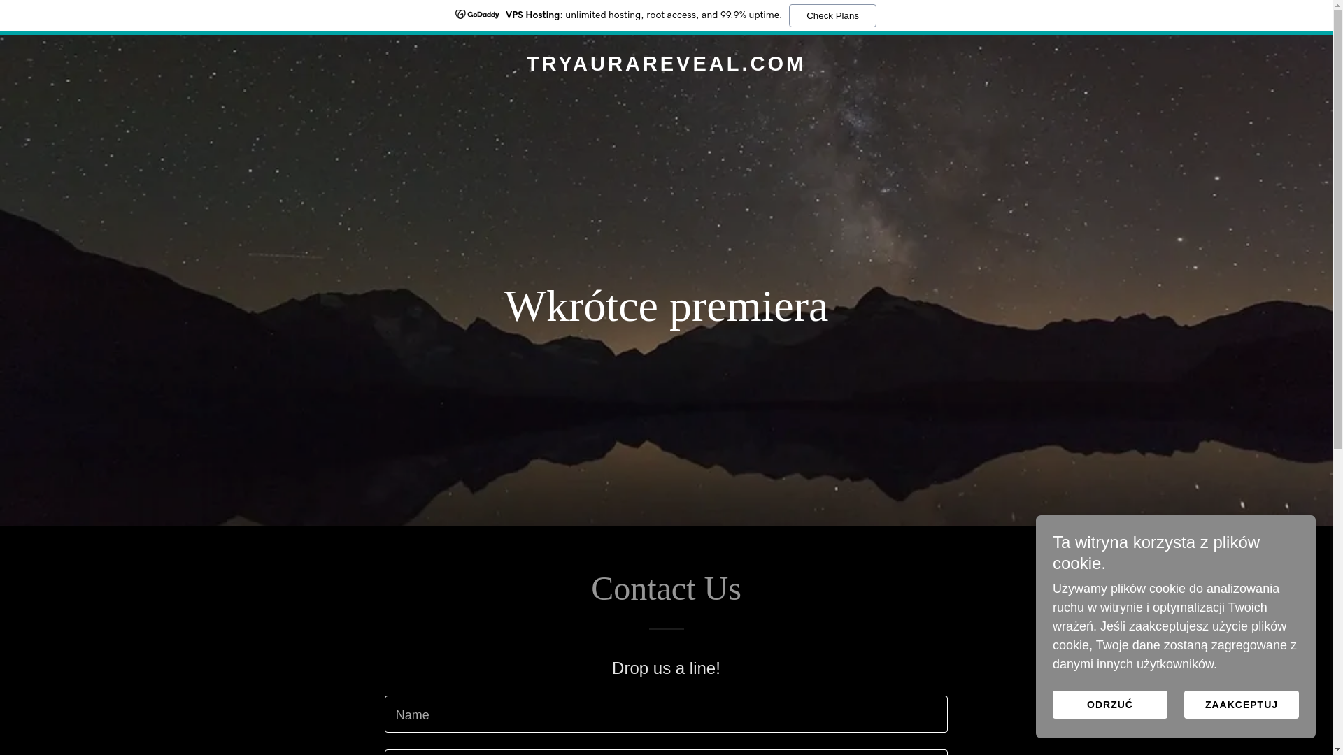 website screenshot of https://tryaurareveal.com/