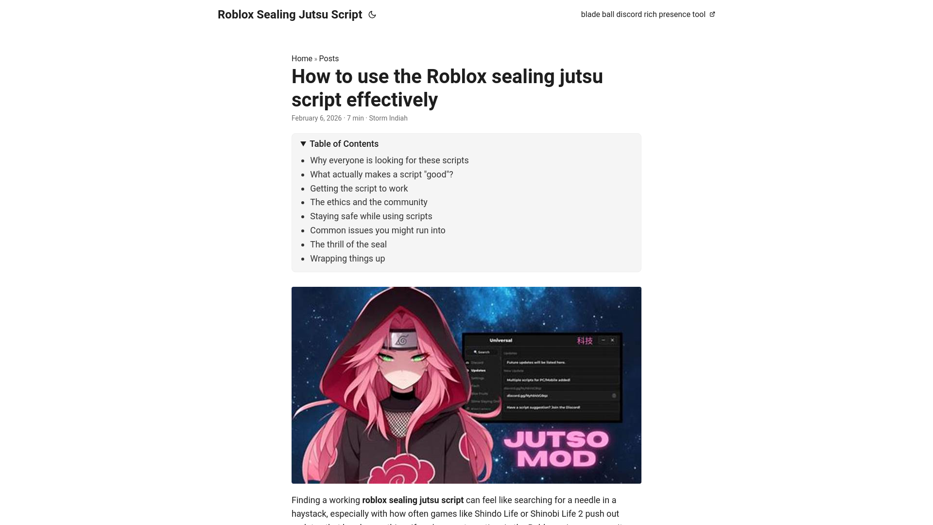 website screenshot of https://roblox-sealing-jutsu-script.pages.dev/