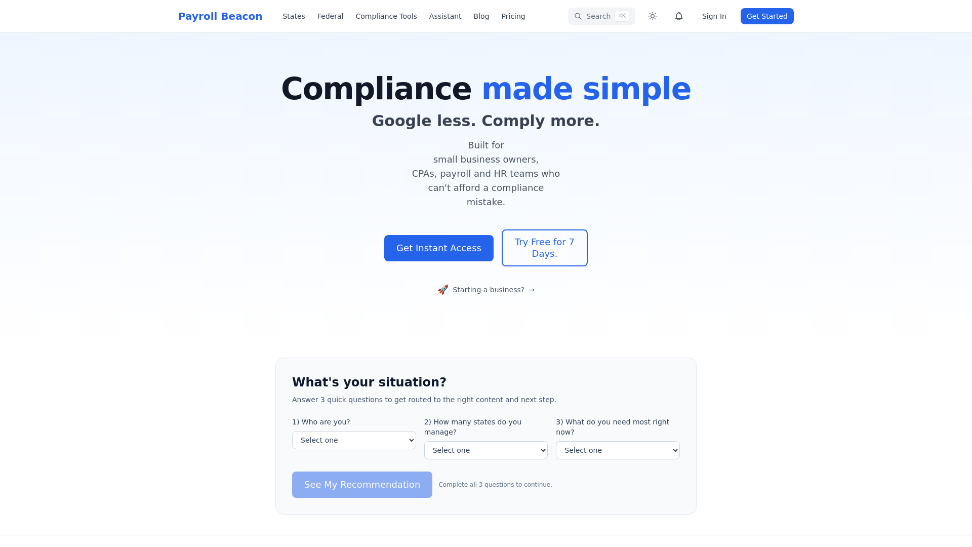 website screenshot of https://accesspayrollbeacon.info
