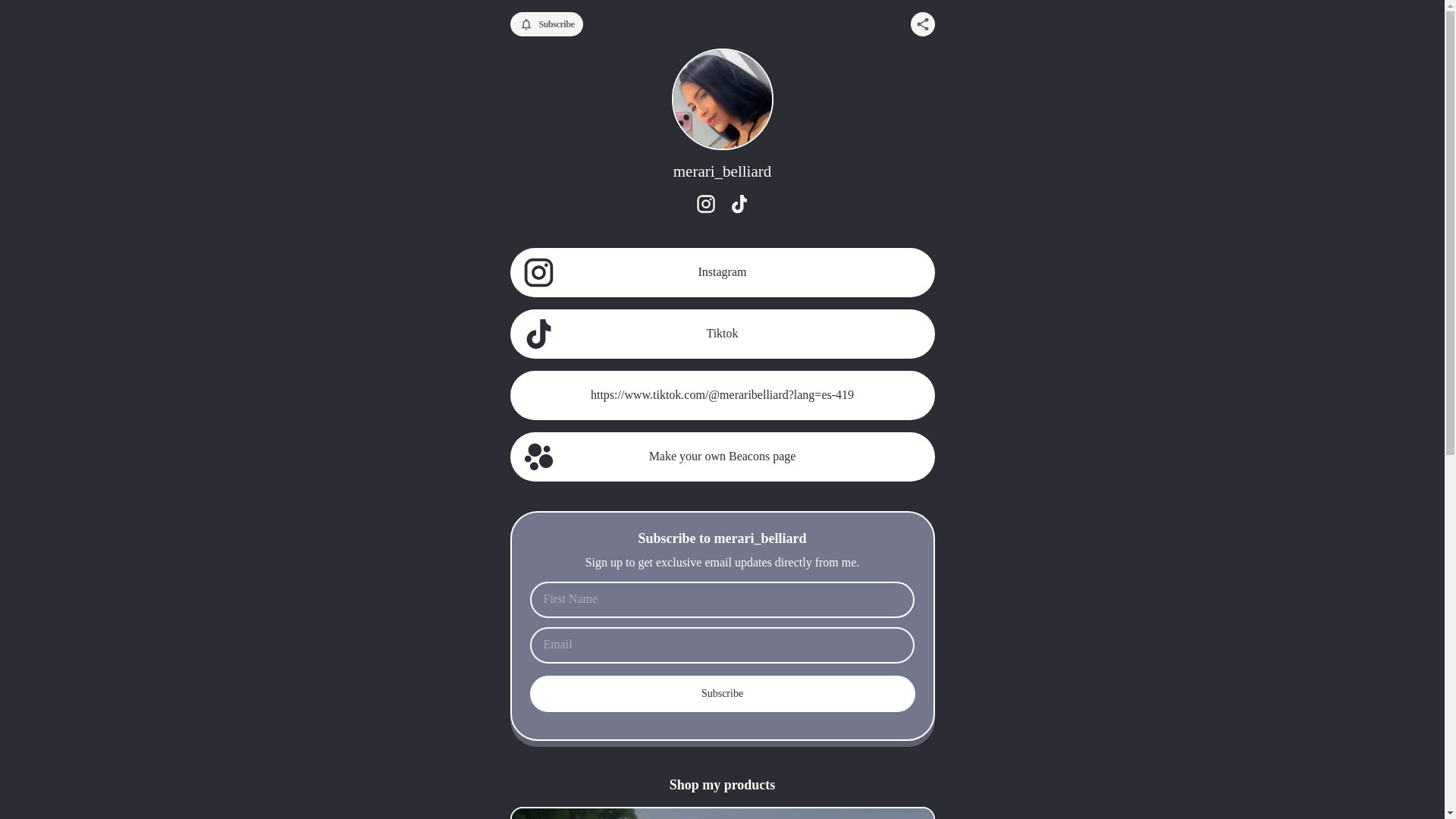 website screenshot of https://meraribelliard.com/