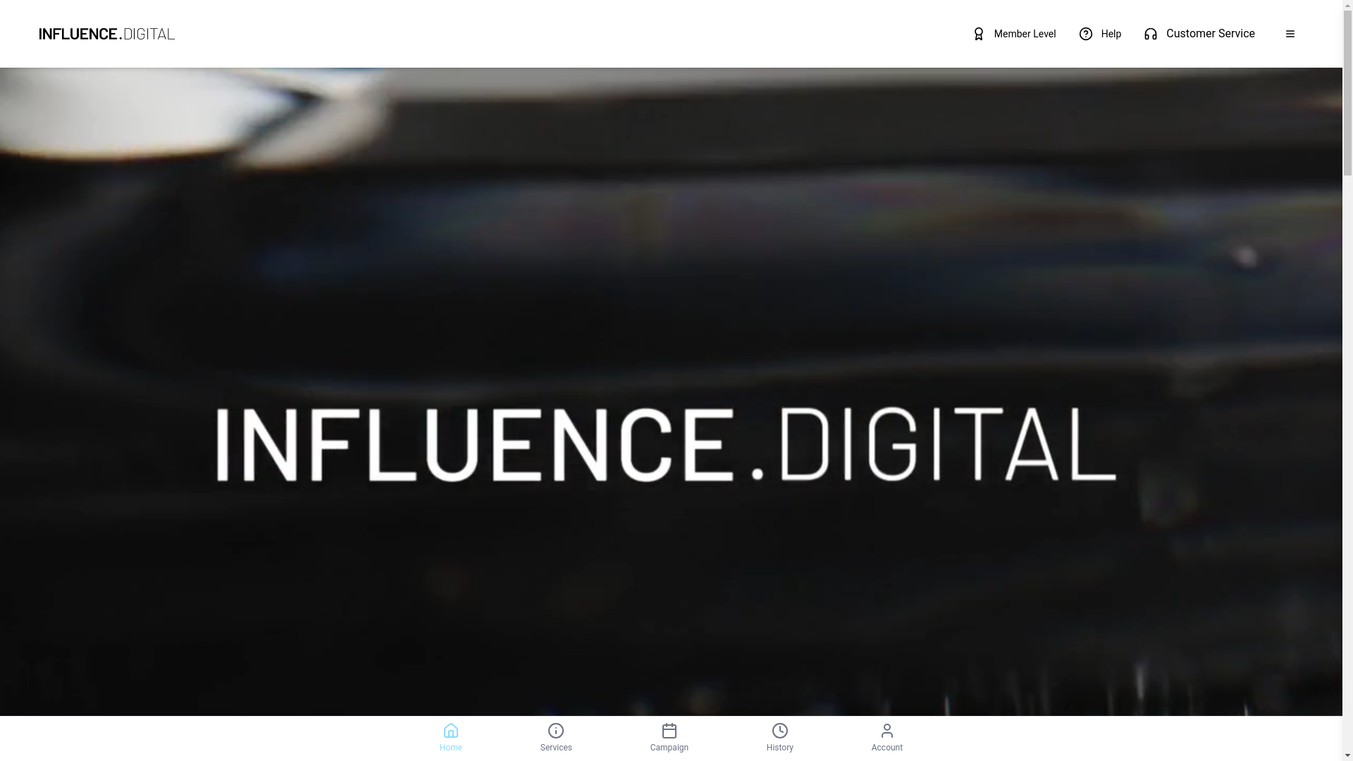 website screenshot of https://influencedigital.live/