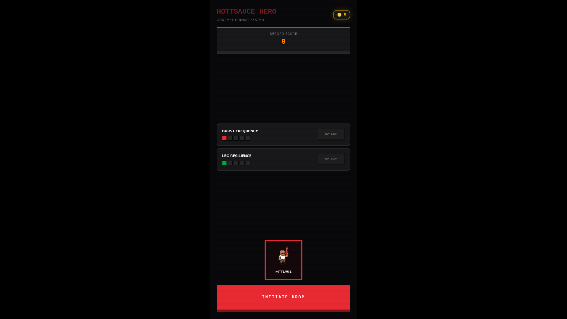 website screenshot of https://hottsauce.online/