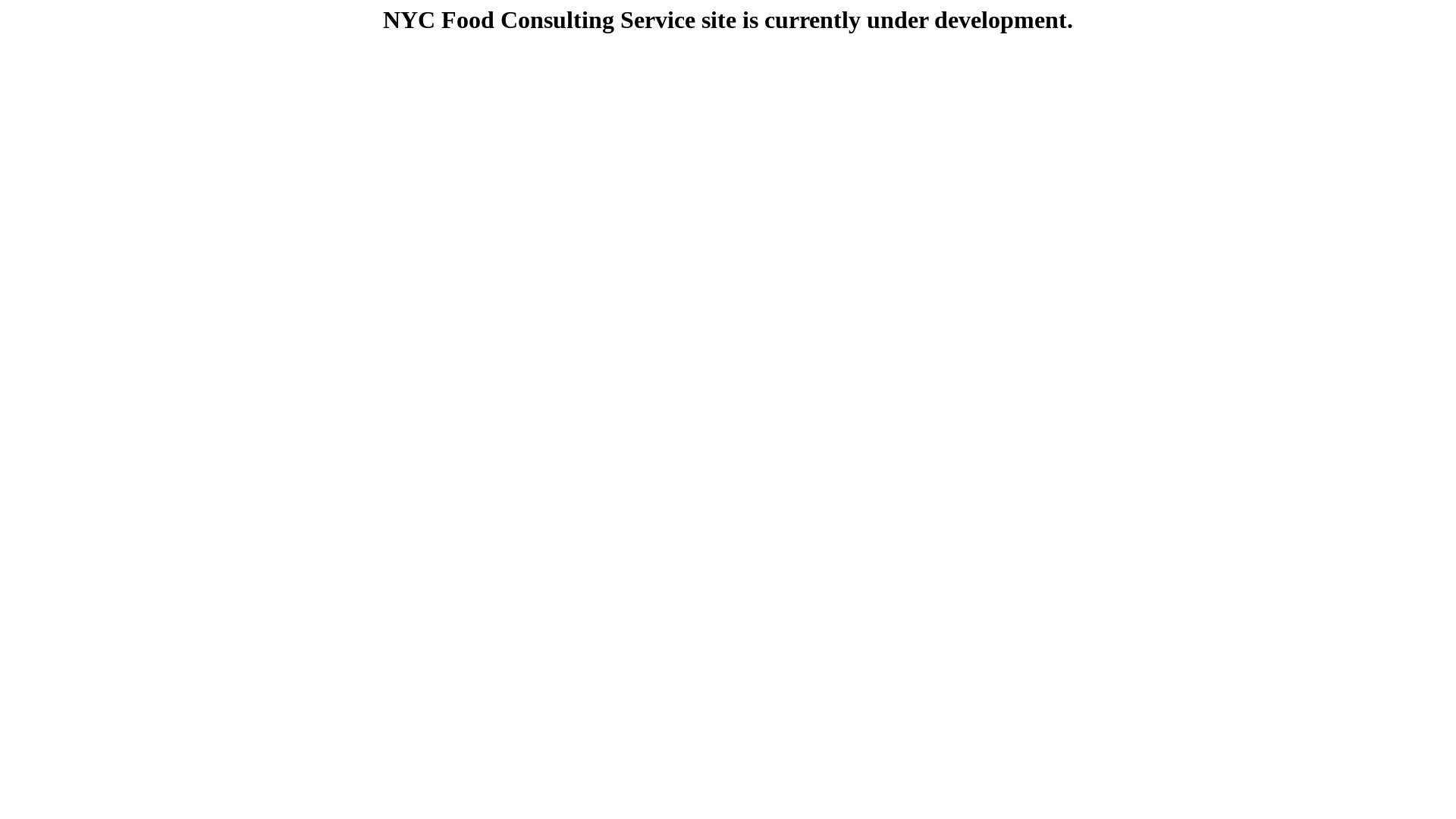 website screenshot of https://nycfoodconsultingservice.com/