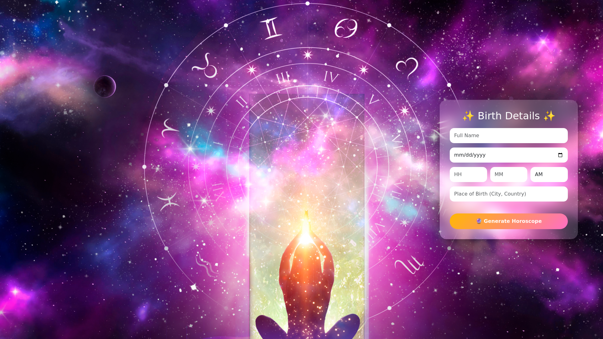 website screenshot of https://astrology-web-app.pages.dev/