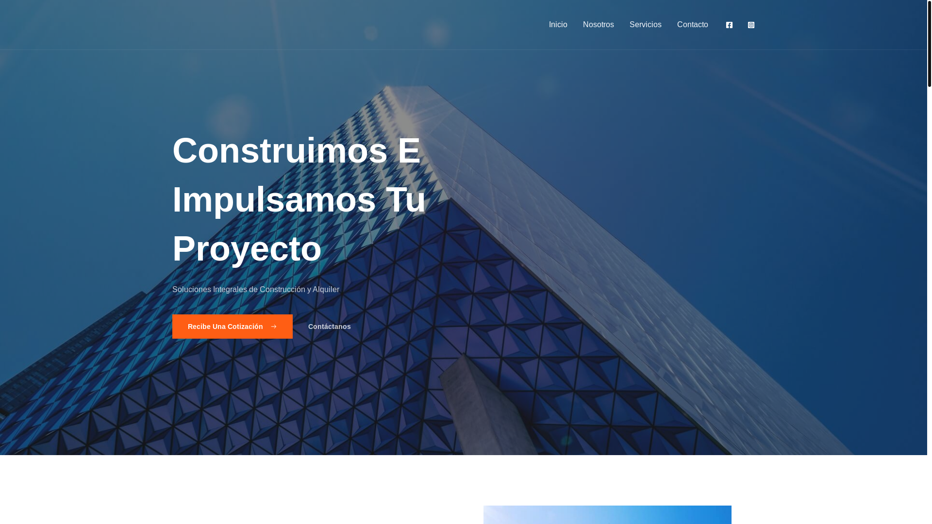 website screenshot of https://aicaconstructora.com/