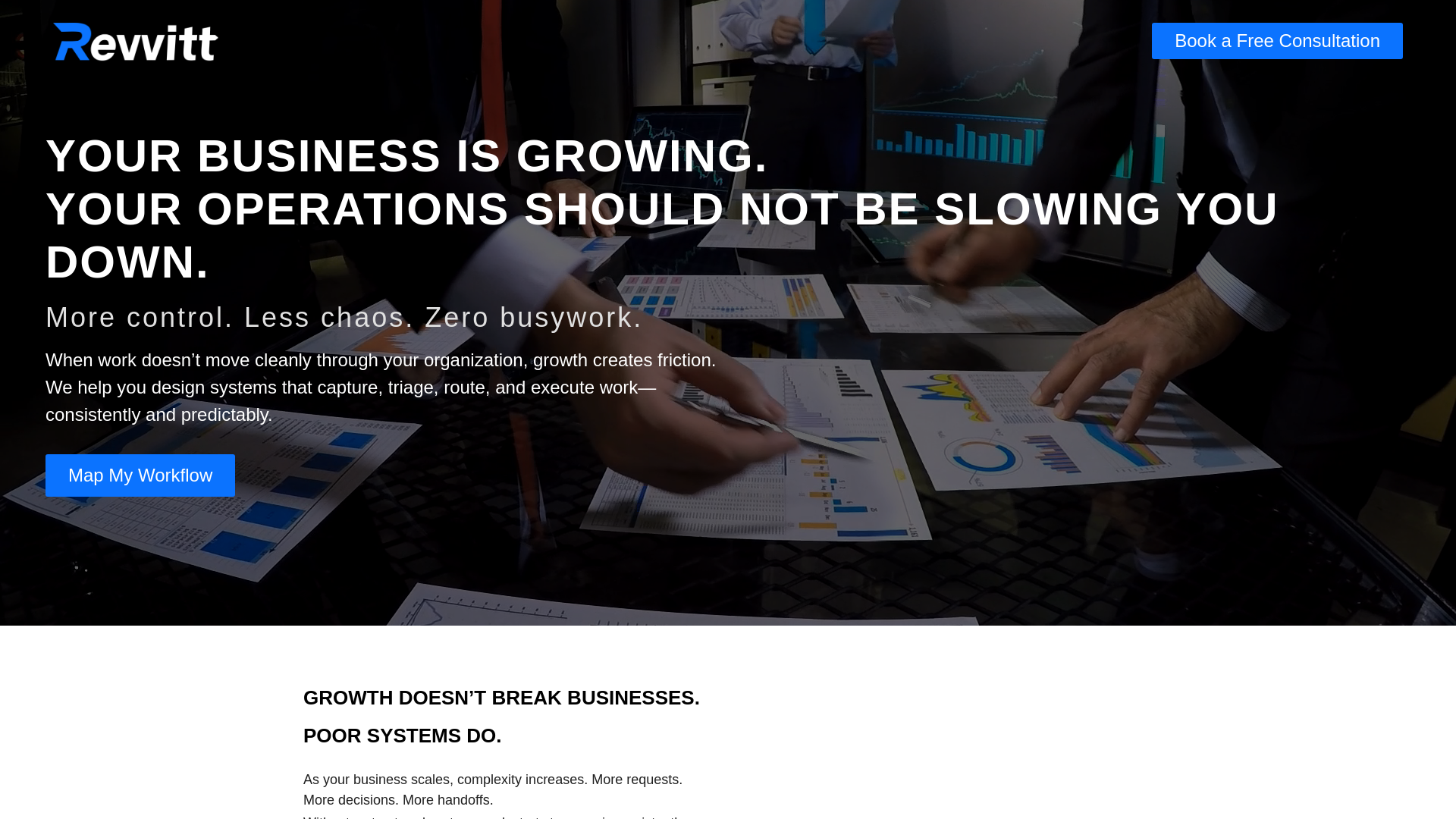 website screenshot of https://revvittsystems.com/