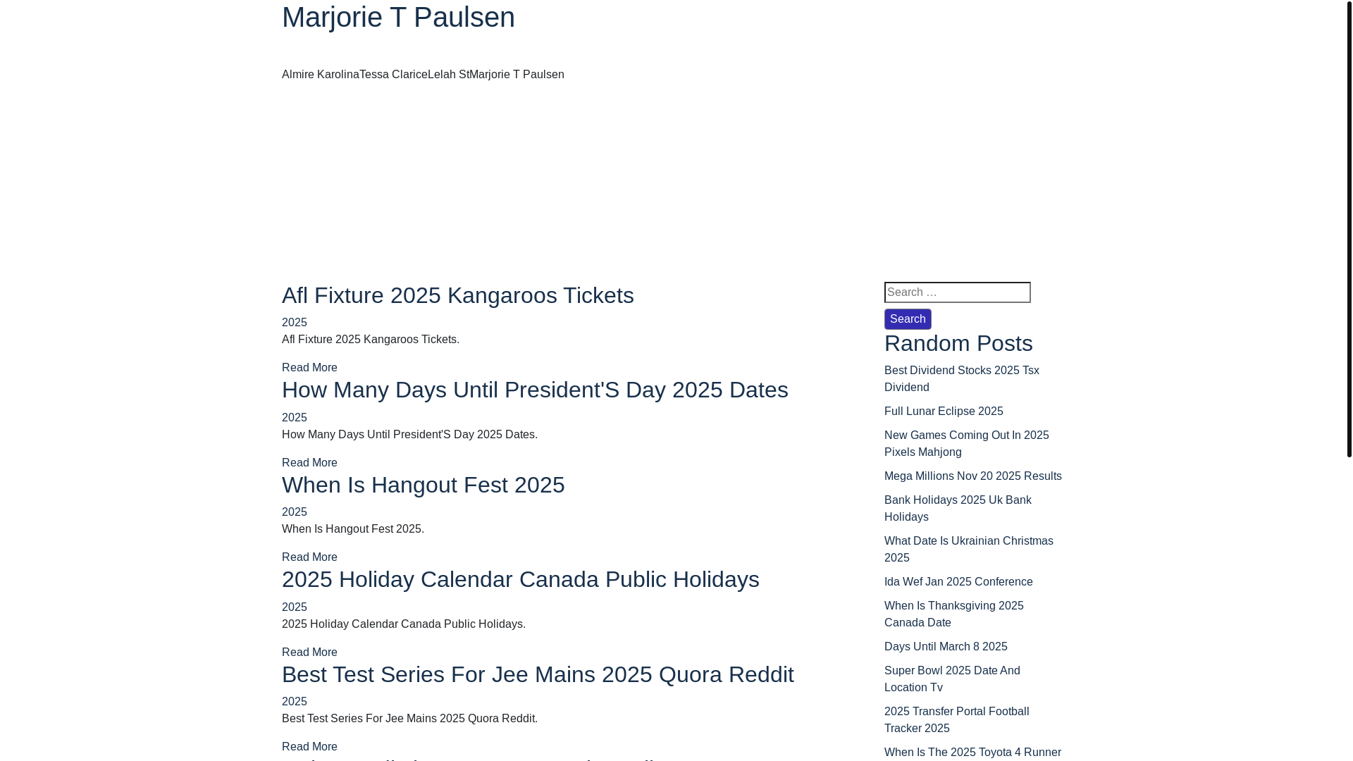 website screenshot of https://marjorietpaulsene.pages.dev/