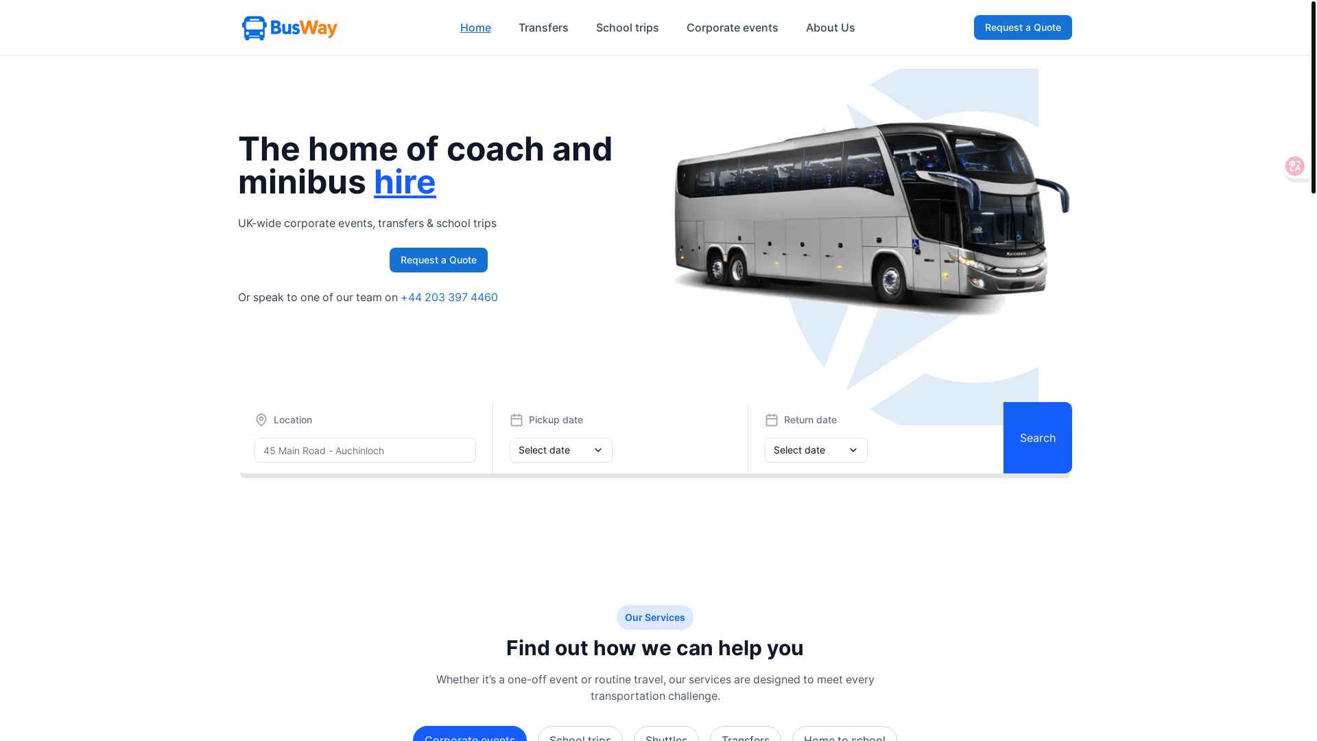 website screenshot of https://glavon.pages.dev/