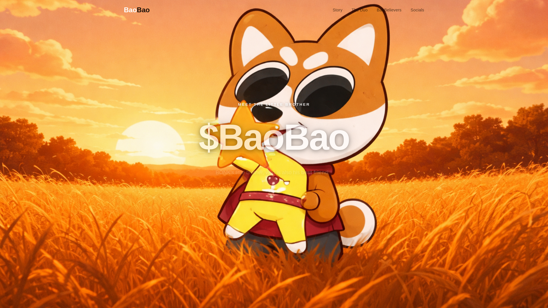 website screenshot of https://baobaobonkbao.com/