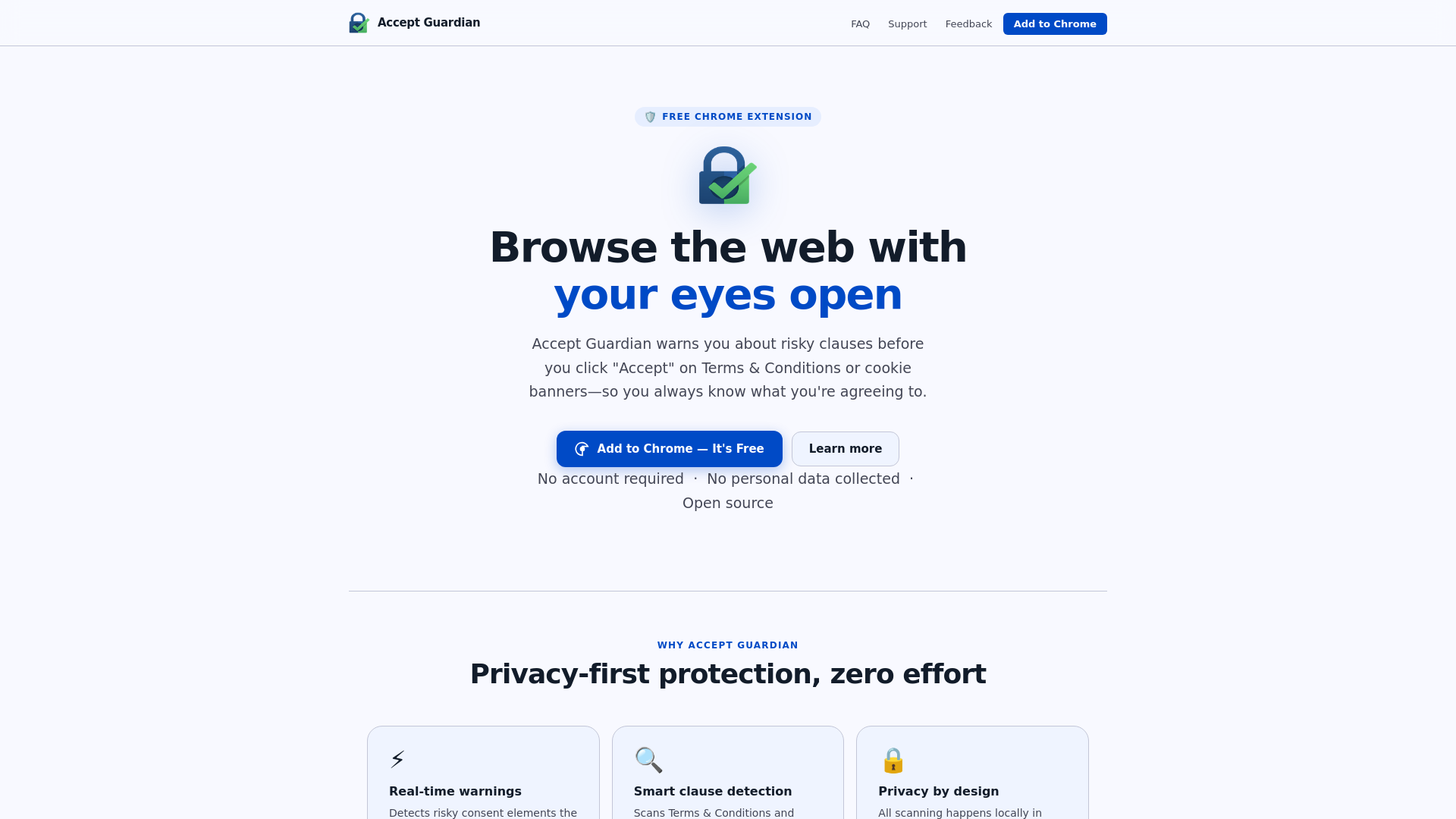 website screenshot of https://acceptguardian.com