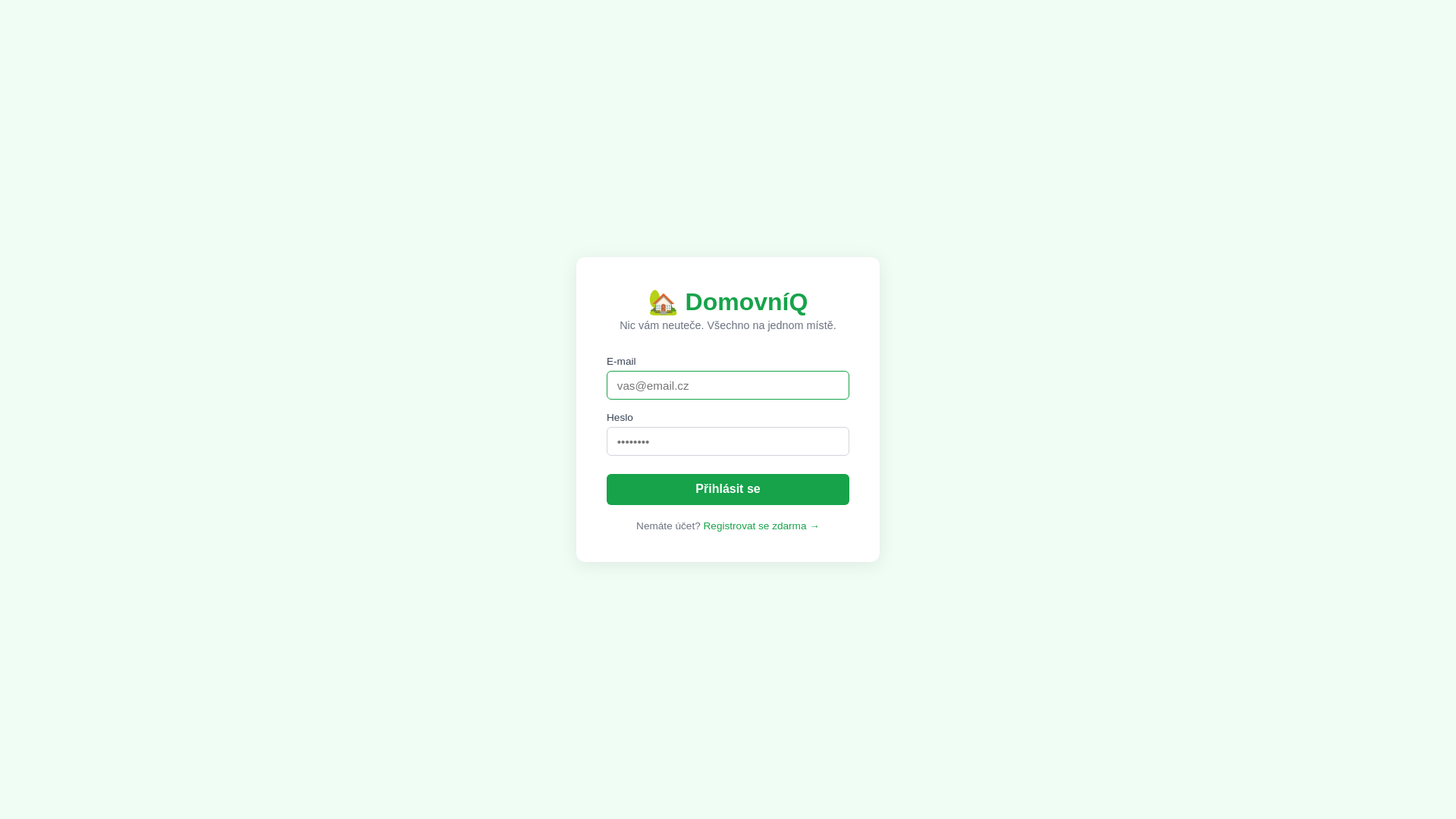 website screenshot of https://domovniq.com/