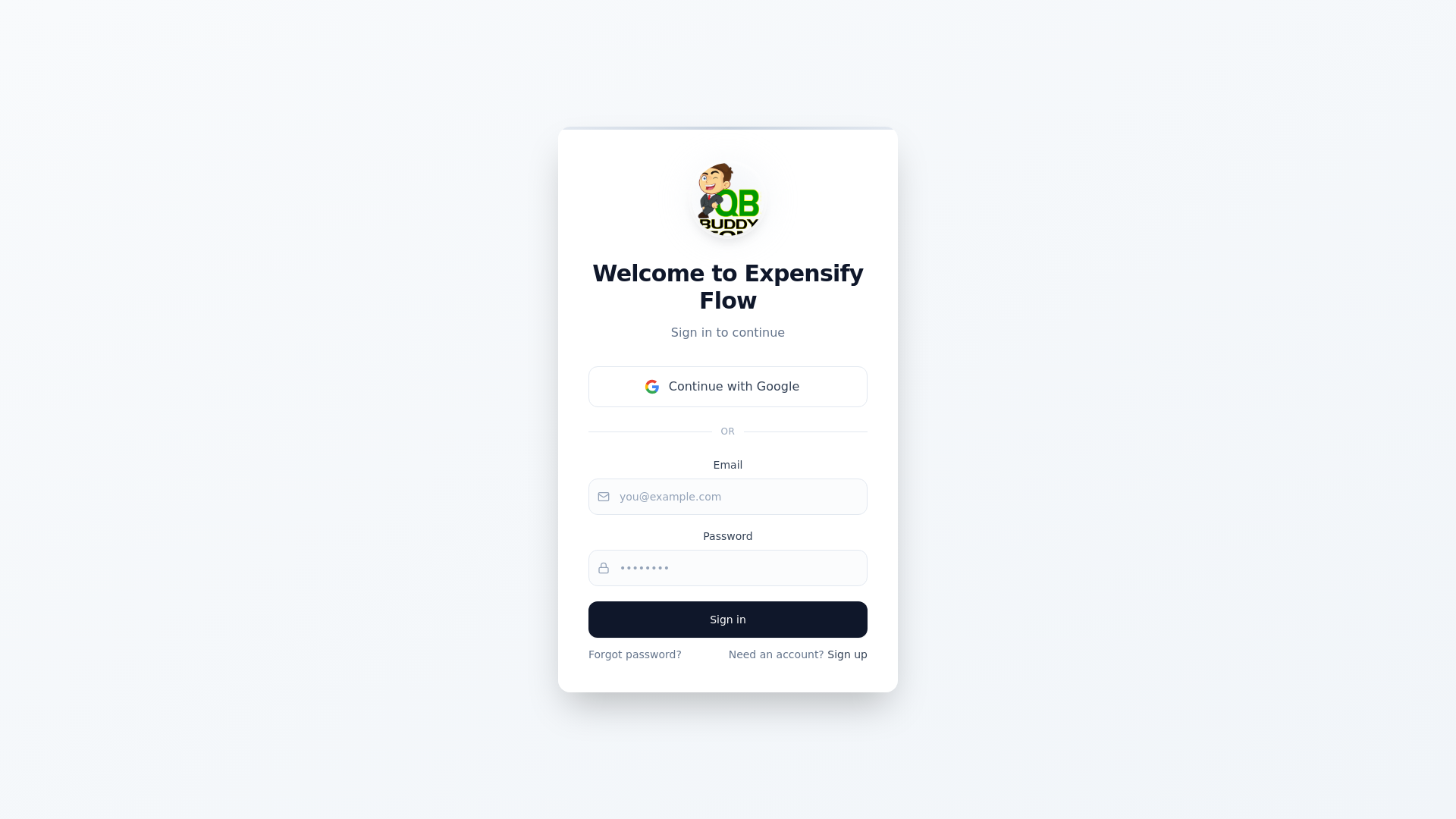 website screenshot of https://quickcostify.com/