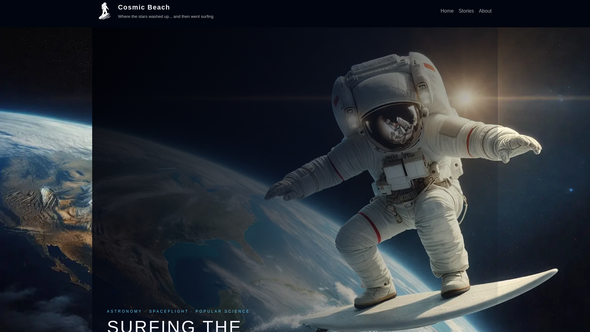 website screenshot of https://cosmic-beach.pages.dev/