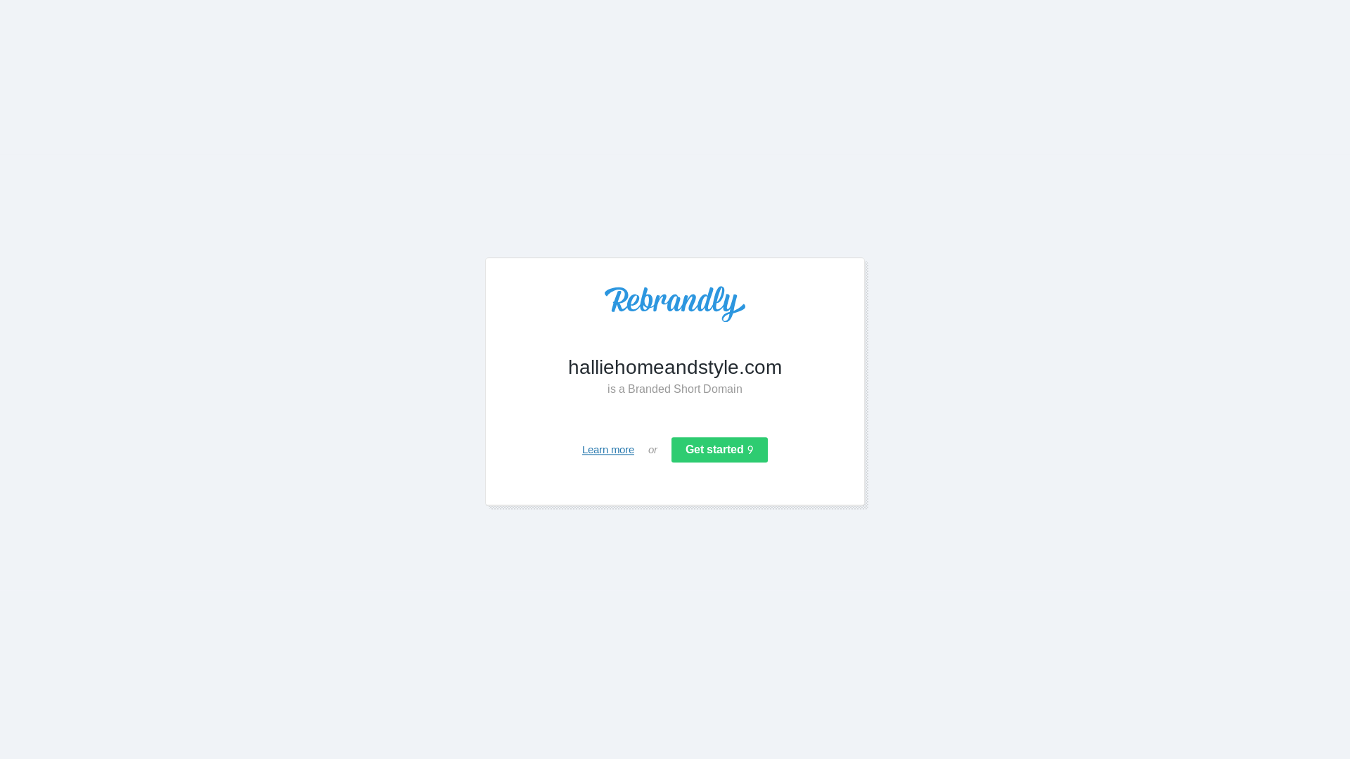 website screenshot of https://halliehomeandstyle.com/