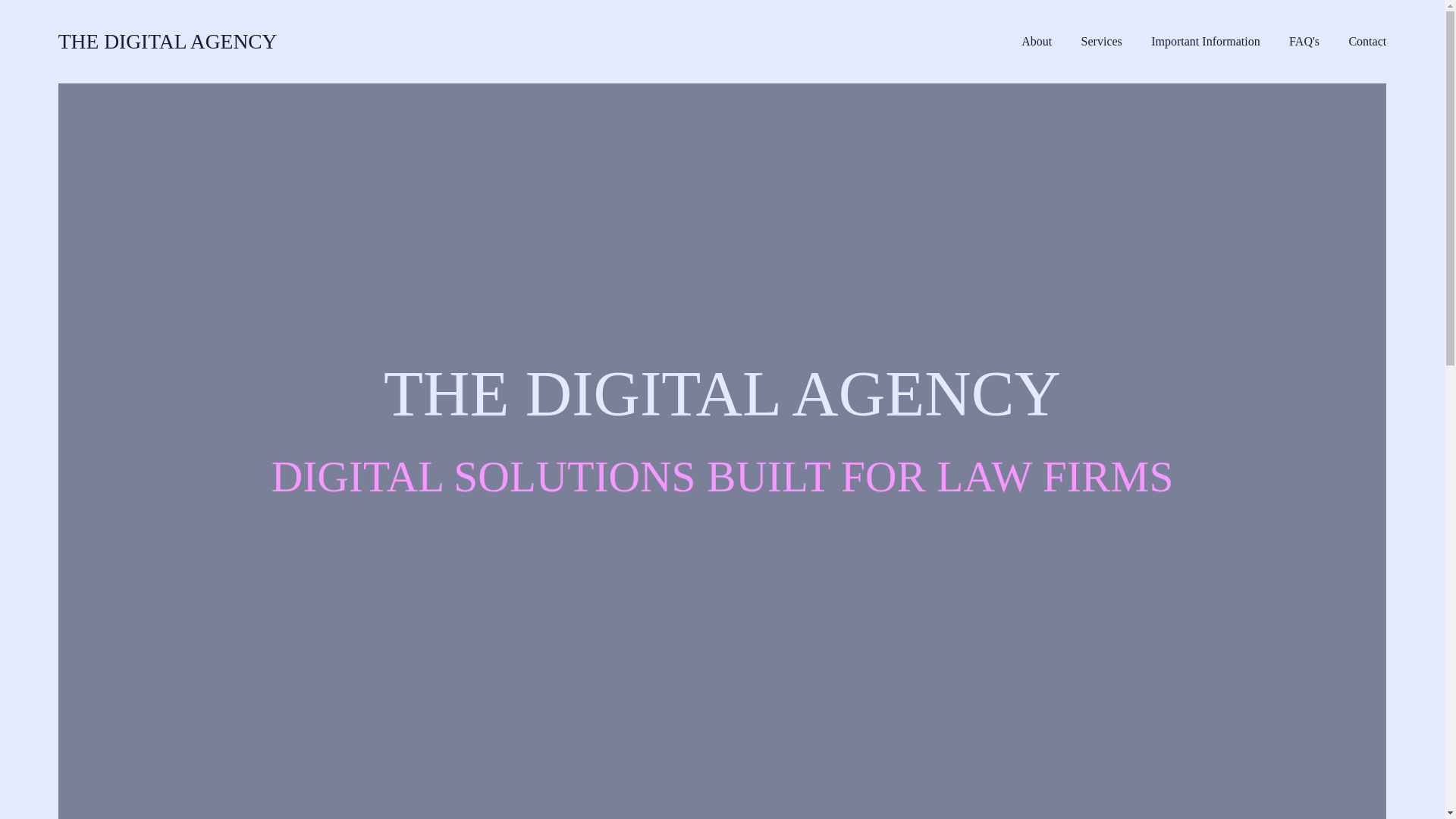 website screenshot of https://thedigitalagency.au/