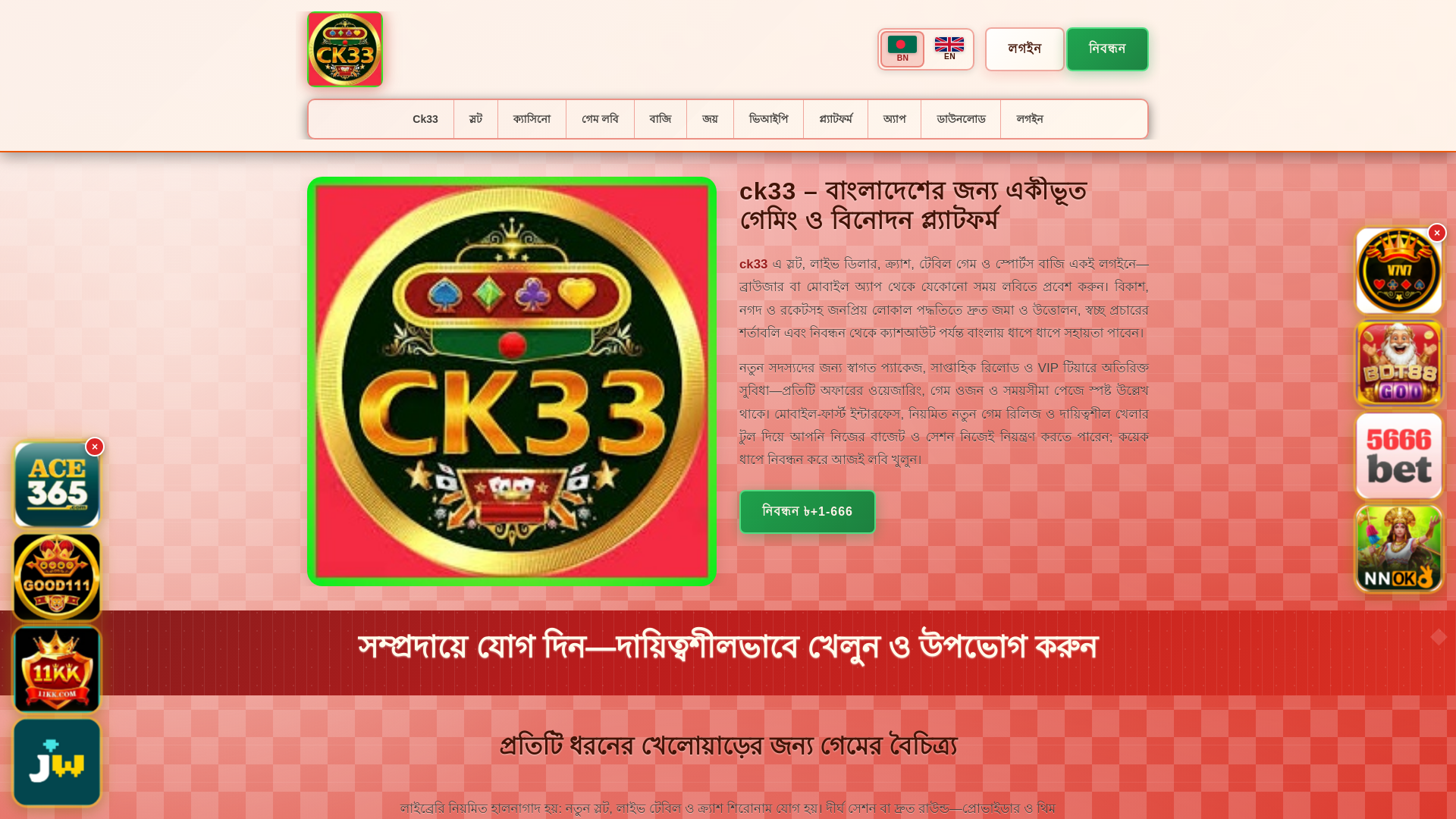 website screenshot of https://ck33tin.com/